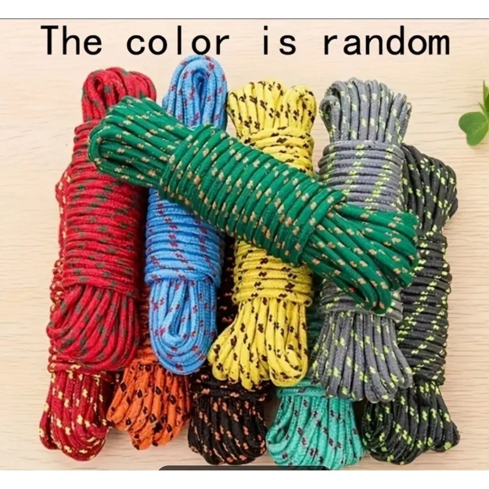 2pc Multifunctional Nylon Rope Non-slip And Windproof Rope 32ft